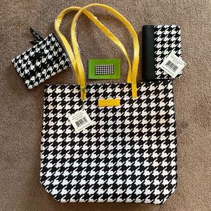 Vera Bradley Set. Midnight Houndstooth.